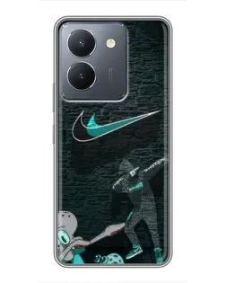 Чохол для Vivo Y36 з картинкою «Спортивний арт Nike»