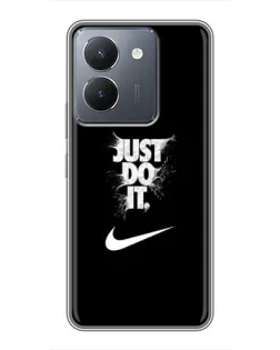 Чохол для Vivo Y36 з картинкою «Текстовий принт Nike»