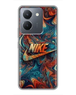 Чохол для Vivo Y36 з картинкою «Nike в абстракції»