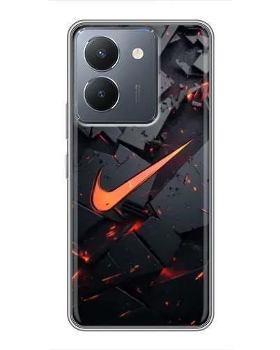 Чохол для Vivo Y36 з картинкою «Nike — ефект розломів» Чохол для Vivo Y36 з картинкою «Nike — ефект розломів»