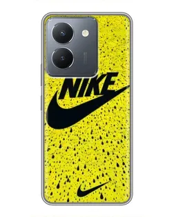 Чохол для Vivo Y36 з картинкою «Жовтий текстурний Nike»