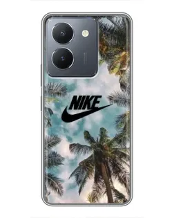 Чохол для Vivo Y36 з картинкою «Тропічний принт Nike» Чохол для Vivo Y36 з картинкою «Тропічний принт Nike»