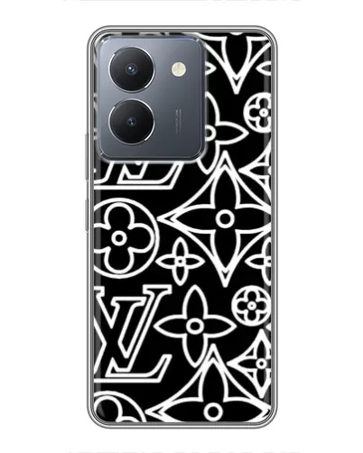 Чехол для Vivo Y36 с картинкой «Черно-белый узор LV» Чехол для Vivo Y36 с картинкой «Черно-белый узор LV»