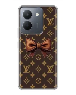 Чехол для Vivo Y36 с картинкой «LV с бантом»