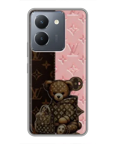 Чехол для Vivo Y36 с картинкой «Мишка в стиле LV» Чехол для Vivo Y36 с картинкой «Мишка в стиле LV»
