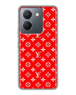Чехол для Vivo Y36 с картинкой «Яркий паттерн LV»