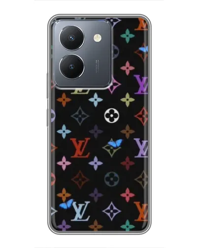 Чехол для Vivo Y36 с картинкой «Цветная монограмма LV» Чехол для Vivo Y36 с картинкой «Цветная монограмма LV»