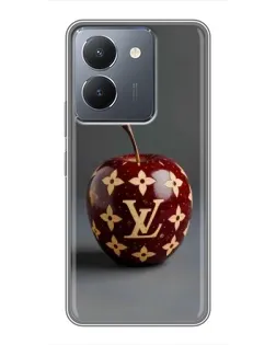 Чехол для Vivo Y36 с картинкой «Красное яблоко LV»