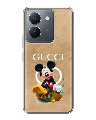 Чохол для Vivo Y36 з картинкою «Міккі Маус Gucci — крафт»