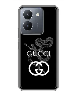Чохол для Vivo Y36 з картинкою «Gucci — срібна змія»