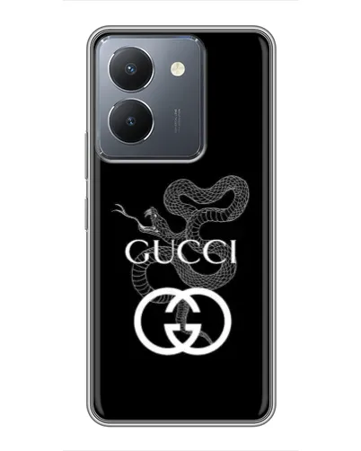 Чохол для Vivo Y36 з картинкою «Gucci — срібна змія»
