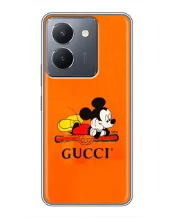 Чохол для Vivo Y36 з картинкою «Міккі Маус Gucci — помаранч»