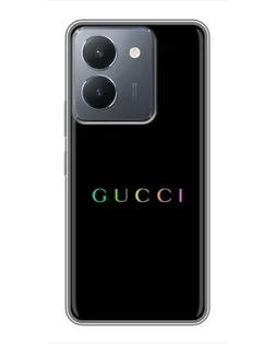 Чохол для Vivo Y36 з картинкою «Gucci — неоновий мінімалізм»