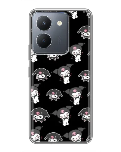 Чохол для Vivo Y36 з картинкою «Чорний паттерн Kuromi» Чохол для Vivo Y36 з картинкою «Чорний паттерн Kuromi»