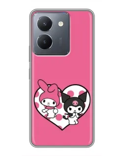 Чохол для Vivo Y36 з картинкою «Kuromi та My Melody»