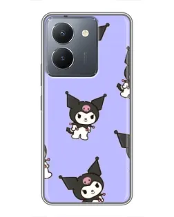 Чохол для Vivo Y36 з картинкою «Паттерн з Kuromi»