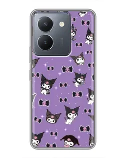 Чохол для Vivo Y36 з картинкою «Kuromi — патерн»