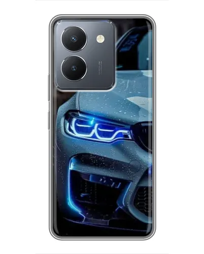 Чехол для Vivo Y36 с картинкой «Взгляд BMW с синими фарами» Чехол для Vivo Y36 с картинкой «Взгляд BMW с синими фарами»