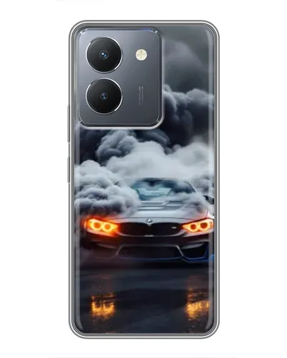 Чехол для Vivo Y36 с картинкой «BMW в дыму» Чехол для Vivo Y36 с картинкой «BMW в дыму»