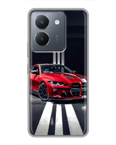 Чехол для Vivo Y36 с картинкой «Красная BMW на дороге» Чехол для Vivo Y36 с картинкой «Красная BMW на дороге»