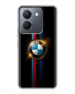 Чехол для Vivo Y36 с картинкой «BMW M-Power неон»