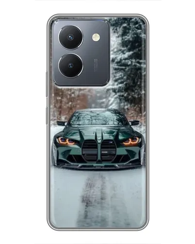 Чехол для Vivo Y36 с картинкой «BMW в зимнем лесу» Чехол для Vivo Y36 с картинкой «BMW в зимнем лесу»