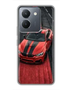 Чехол для Vivo Y36 с картинкой «BMW на красной дорожке»