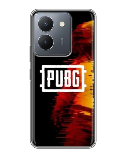 Чехол для Vivo Y36 с картинкой «Яркий логотип PUBG»