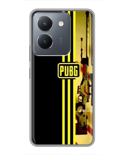 Чехол для Vivo Y36 с картинкой «PUBG — камуфляжный шлем»