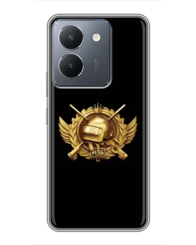 Чехол для Vivo Y36 с картинкой «PUBG — оранжевый градиент»