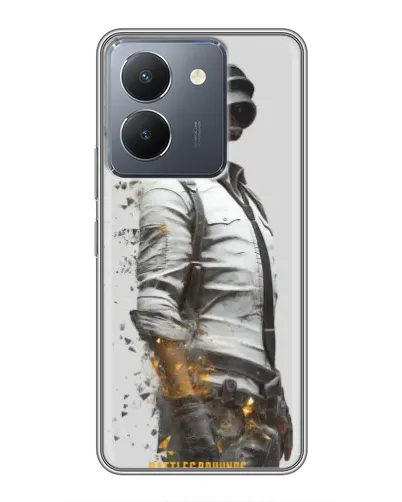 Чехол для Vivo Y36 с картинкой «PUBG — боец в пыли»