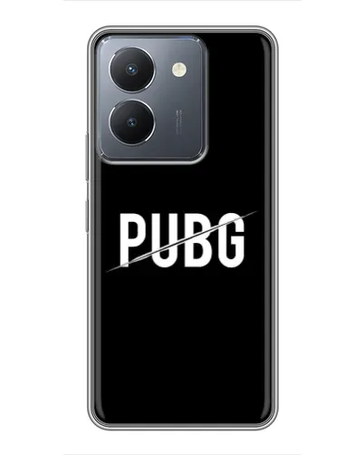 Чехол для Vivo Y36 с картинкой «PUBG — белый логотип»