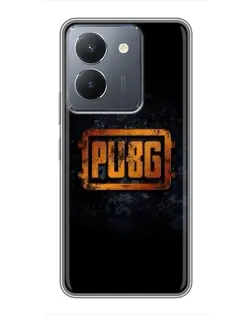 Чехол для Vivo Y36 с картинкой «PUBG — золотой логотип»