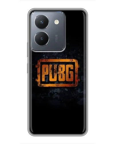 Чехол для Vivo Y36 с картинкой «PUBG — золотой логотип»