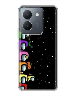 Чехол для Vivo Y36 с картинкой «Команда Among Us»