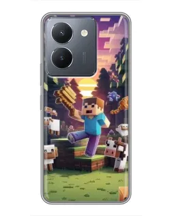 Чохол для Vivo Y36 з картинкою «Стів на фермі» Чохол для Vivo Y36 з картинкою «Стів на фермі»