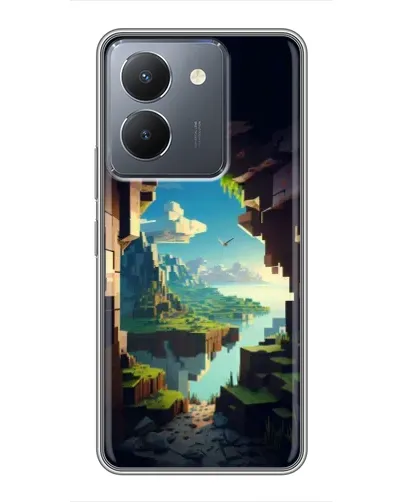Чехол для Vivo Y36 с картинкой «Вид из пещеры»