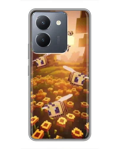 Чехол для Vivo Y36 с картинкой «Поле подсолнухов»