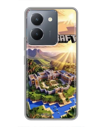 Чехол для Vivo Y36 с картинкой «Minecraft панорама»