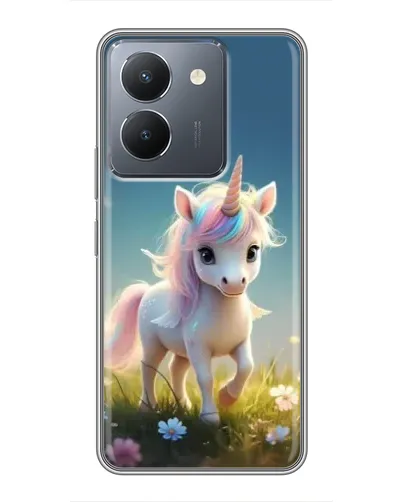 Чехол для Vivo Y36 с картинкой «Единорог на поляне» Чехол для Vivo Y36 с картинкой «Единорог на поляне»