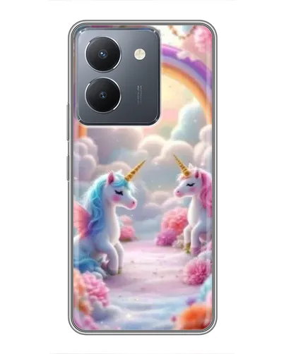 Чехол для Vivo Y36 с картинкой «Радуга и единороги» Чехол для Vivo Y36 с картинкой «Радуга и единороги»