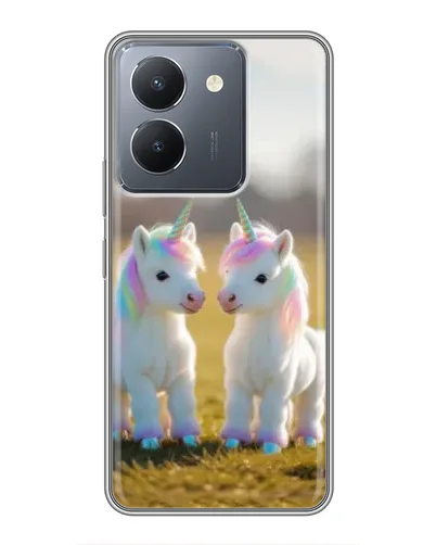 Чехол для Vivo Y36 с картинкой «Пара единорогов» Чехол для Vivo Y36 с картинкой «Пара единорогов»