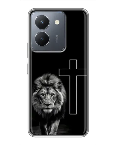 Чехол для Vivo Y36 с картинкой «Лев и Крест» Чехол для Vivo Y36 с картинкой «Лев и Крест»