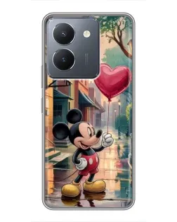 Чехол для Vivo Y36 с картинкой «Микки и шарик-сердце»