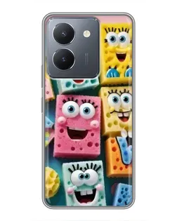 Чехол для Vivo Y36 с картинкой «Цветные губки»