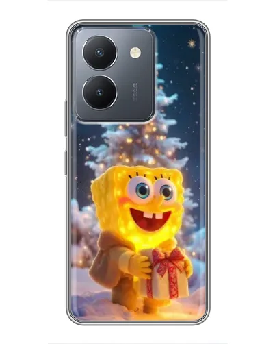 Чехол для Vivo Y36 с картинкой «Рождественский Спанч Боб» Чехол для Vivo Y36 с картинкой «Рождественский Спанч Боб»