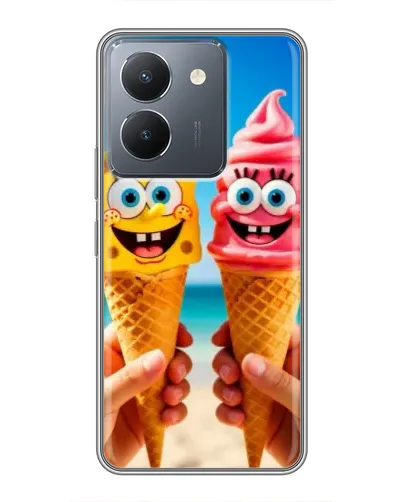 Чехол для Vivo Y36 с картинкой «Спанч Боб мороженое» Чехол для Vivo Y36 с картинкой «Спанч Боб мороженое»
