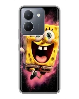 Чехол для Vivo Y36 с картинкой «Взрывной Спанч Боб»