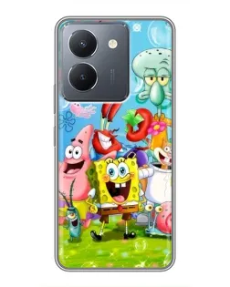 Чохол для Vivo Y36 з картинкою «Губка Боб та друзі» Чохол для Vivo Y36 з картинкою «Губка Боб та друзі»