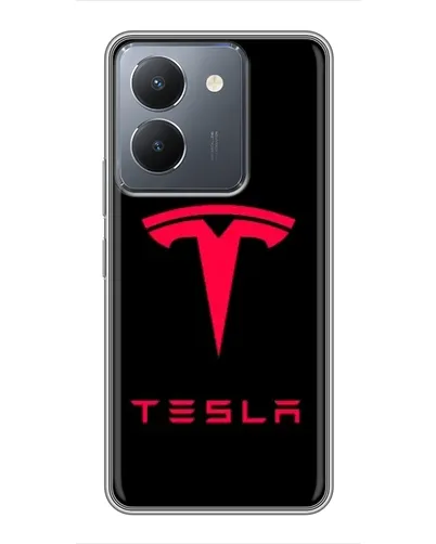 Чехол для Vivo Y36 с картинкой «Tesla Red Logo» Чехол для Vivo Y36 с картинкой «Tesla Red Logo»